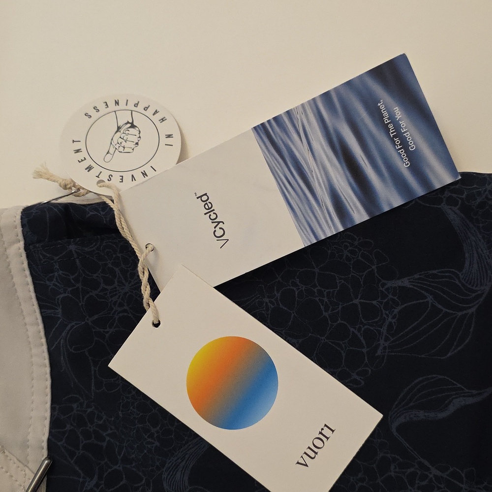 NWT Men's Vuori Cruise Boardshorts in Color Ink Hydrangea Waist 30" Length 17.5" - Picture 2 of 12